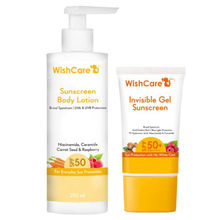 Wishcare Ceramide Sunscreen Kit - SPF 50 Broad Spectrum - PA+++ UVA & UVB Protection - No White Cast