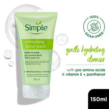 Simple Refreshing Facial Wash, 100% Soap-Free | Perfect for Sensitive Skin