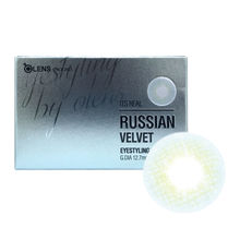 O-Lens Russian Velvet Monthly Coloured Contact Lenses - Blue (-1.25)
