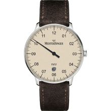 Meistersinger Form and Style Date Analog Ivory Dial Men Watch- NE403