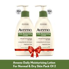 Aveeno Daily Moisturizing Lotion For Normal & Dry Skin Pack Of 2
