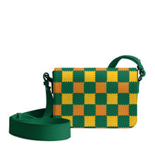 DailyObjects Multi Green Checkerboard Sol Box Shoulder Bag