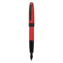 Cross AT0456-21MJ Bailey Matte Red Fountain Pen W Medium Stainless-Black PVD