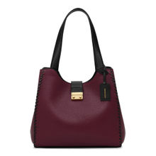 MIRAGGIO Thea Hobo Shoulder Bag For Party & Everyday Use- Wine