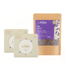 LAIQA Period Care Combo: PMS Care Tea + Rash Free Sanitary Pads