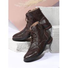 BUCKAROO APACHEE crumbald Leather Casual Boots Brown