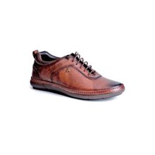 BUCKAROO Oaklyn Full Grain Natural Leather Tan Casual Oxfords for Men