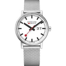 Mondaine Evo Date Analog Dial Color White Men's Watch- MSE.40210.SM