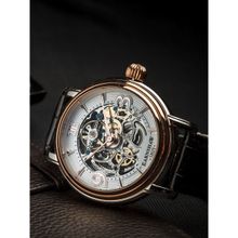 Earnshaw Longcase Automatic Skeleton White Round Dial Mens Watch - ES-8011-06