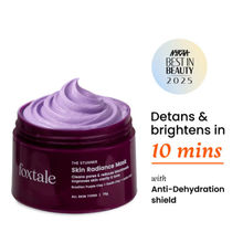 Foxtale De-Tan Skin Radiance Mask, With Lactic Acid, Brazilian Purple Clay & Kaolin Clay