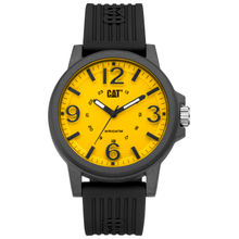 CAT Groovy Analogue Yellow Round Dial Men's Watch (LF.111.21.731)