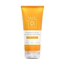 VLCC Clinic Pro Defence DeTan Sunscreen Gel SPF 50 PA+++, with Aloe Vera, Niacinamide & Ceramide