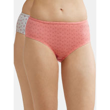Jockey SW02 Women High Coverage Cotton Elastane Hipster - Assorted Prints (Pack of 2)
