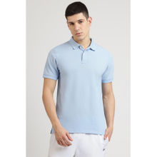 Reebok Blue Polo Solid T-Shirt