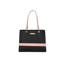 Caprese Small Black Casual Satchel Handbag