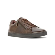 Red Label Men Brown Lace-Up Sneakers