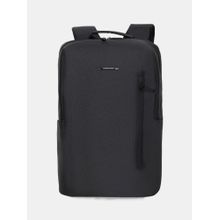 Swiss Military Flip 19L Laptop with Padded Compartment, Water-Resistant Backpack - Black