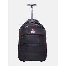 Swiss Military Glaze 35L Laptop Trolley Fits 15.6 Inch, Cabin Bag, Black Backpack