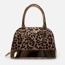 Modern Myth Senora Cheetah Print & Rosegold Faux Leather Women Handbag