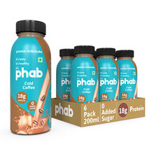Phab Cold Coffee 18g Protein Milkshakes (Pack of 6)