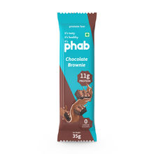 Phab Chocolate Brownie 11g Protein Bars (Pack of 6)