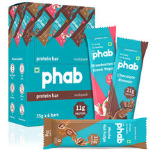 Phab Variety Pack 11g Protein Bars (Pack of 6)
