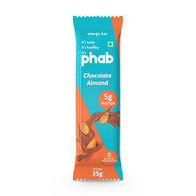 Phab Chocolate Almond 5g Protein Energy Bars (Pack of 12)