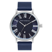 French Connection Roman Navy Blue Dial Analog Watch for Men- FCN00045F (Medium)