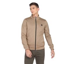 Arrow Sports Men Olive & Khaki Reversible Solid High Neck Casual Jackets