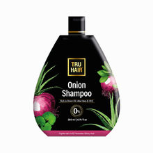 TRU HAIR Onion Shampoo For Hair Fall Control, Thick & Frizz-Free Hair