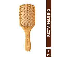 OROSSENTIALS Bamboo Bristle Wooden Big Paddle Hair Brush For Women