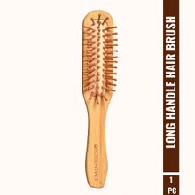 OROSSENTIALS Bamboo Bristle Wooden Long Handle Hair Brush For Women