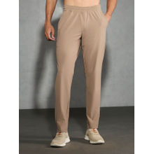 Technosport Men Khaki Solid Relax Fit Sports Trackpant With Duracool+