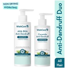 Wishcare Hydrating AHA BHA Anti Dandruff Shampoo & Ceramide Conditioner Duo