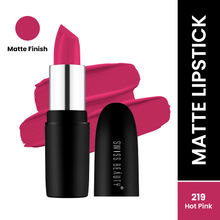 Swiss Beauty Pure Matte Lipstick , Non-Drying, Smooth Glide, Long Lasting - 219 Hot Pink