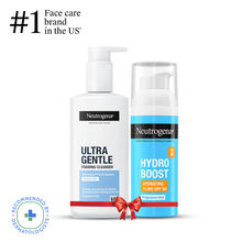 Neutrogena Hydro Boost Face Sunscreen & Ultra Gentle Foaming Face Wash Combo For Sensitive Skin
