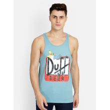 Free Authority The Simpsons Printed Vest For Men - Blue