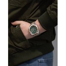 French Connection Chronexis Men Stainless Steel Round Green Dial Watch-FCB19NRTM (Medium)
