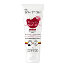 The Skin Story Beetroot Glowing Skin Face Sunscreen SPF 30 PA++ For Sun Tan Dark Spots Pigmentation