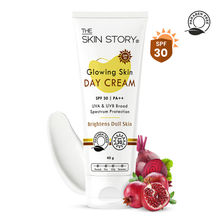 The Skin Story Sun Protection Day Face Cream For Brighter Glowing Skin With SPF 30 PA+++ & Beetroot