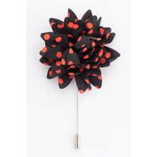 The Tie Hub Gladiolus - Black/red Flower