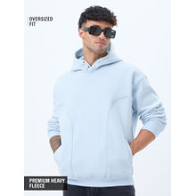 The Souled Store Men Blue Men Blue Marine Oversized Hoodie