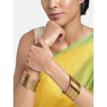 Peora Traditional Antique Look Golden Oxidised Bangle (Pack of 36)