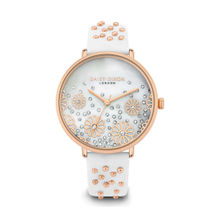 Daisy Dixon White Mother of Pearl Dial Kendall Analog Watch for Women - DD111WRG (Medium)