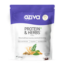 OZiva Protein & Herbs for Men,for Lean Muscle, Better Stamina and Recovery, Cafe Mocha