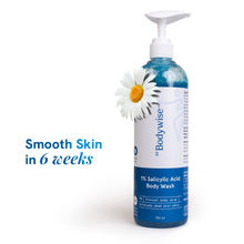 Be Bodywise 1% Salicylic Acid Body Wash, Treats Body Acne & Strawberry Skin - Exfoliating Shower Gel
