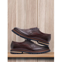 Rare Rabbit Brox Maroon Genuine Leather Brogues