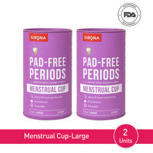 Sirona FDA Approved Reusable Menstrual Cup for Women (Large Size) Protection for Up to 8-10 Hours
