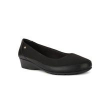 Bata Solid Black Ballerina
