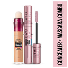 Maybelline New York Conceal & Wink With Instant Eraser Concealer - Medium + Sky High Mascara